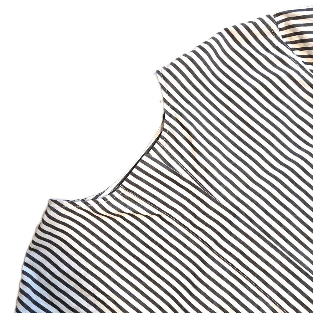 Everlane Vertical Striped Supima Cotton Tunic Short Sleeve SZ M
